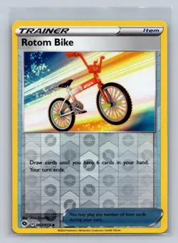 Rotom Bike 063/073 Uncommon Champion's Path Pokemon Reverse Holo Near Mint - Image 1