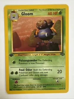 [NM/MINT] 1999 Pokemon Jungle Gloom 1st Edition #37/64 Uncommon - Image 1