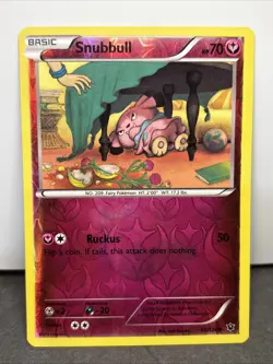 Snubbull 68/124 Common Fates Collide Pokemon NM Reverse Holo - Image 1