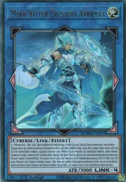 yugioh 1x Mekk-Ritter Crusadia Avramax BLMM-DE095 ULTRA 1AUFLAGE DEUTSCH - Image 1