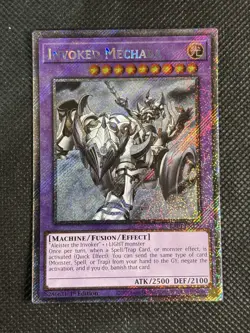 YuGiOh! - Invoked Mechaba RA04-EN279 Platinum Secret Rare 1st Edition Near Mint - Image 1