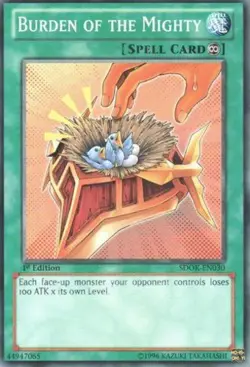 Burden of the Mighty - SDOK-EN030 - Common - 1st Edition - Lightly Played - Image 1
