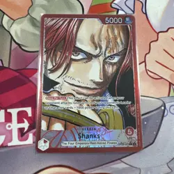 Shanks OP09-001 Leader Manga Parallel Alt Art One Piece Card Emperors in the New - Image 1