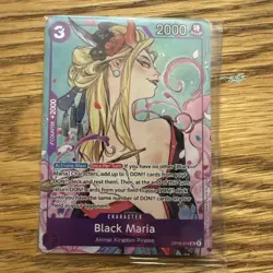 One Piece TCG Black Maria OP08-074 Illustration Box Vol.2 Promo SEALED Foil - Image 1