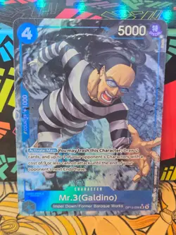 IN HAND! Mr.3 (Galdino) Alt Art OP16-056 One Piece Time of Battle ENGLISH - Image 1