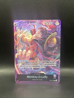 Monkey.D.Luffy ST18 OP05-060 Leader PURPLE Starter Deck Foil - Image 1
