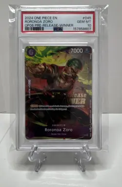 Roronoa Zoro (OP-06 Pre-Release Tournament) [Winner] P-045 One Piece... - Image 1