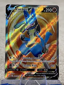 Lucario V SWSH213 SWSH: Sword & Shield Promo Cards Holo - Image 1