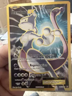 Pokemon TCG Mewtwo EX 103/108 Ultra Rare Holo Card Evolutions XY Mint Condition - Image 1