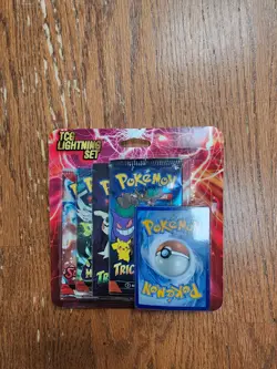 Pokemon TCG Lightning Set 4 Packs Extra + 1 Bonus Card! - Image 1