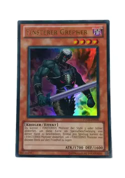 ⚡Yu-Gi-Oh Finsterer Grepher TU03-DE001 Ultra Rare Yugioh Turbo Pack Near Mint⚡ - Image 1