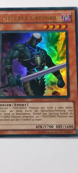 ⚡Yu-Gi-Oh Finsterer Grepher TU03-DE001 Ultra Rare Yugioh Turbo Pack Near Mint⚡ - Image 3