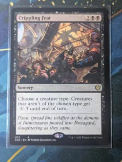MTG Crippling Fear - NM - Starter Commander - Image 1