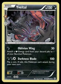 Pokemon Cards Yveltal RC16/RC32 Generations Uncommon NM *2 - Image 1