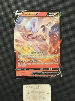 Pokemon Silver Tempest - Reshiram V - 024/195 - Full Art - M/NM - Image 1