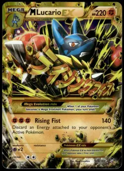 M Lucario EX 113/111 Furious Fists Secret Rare LP Pokemon 2014 - Image 1