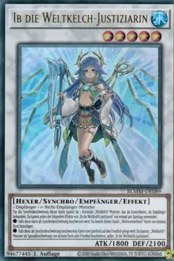 yugioh 1x Ib die Weltkelch-Justiziarin BLMM-DE089 ULTRA RARE 1AUFLAGE DEUTSCH - Image 1