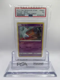 Pokemon Sun & Moon Black Star Promo SM87 Latias Holo PSA 7 - Image 1