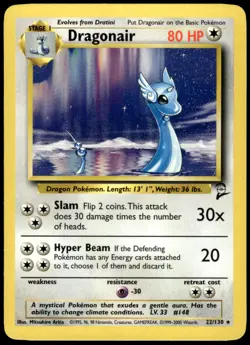 Dragonair 22/130 Base Set 2 Rare LP Pokemon 2000 - Image 1