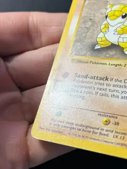 Sandshrew 62/102 Shadowless Base Set - Pokemon Card WOTC B LP - - Image 3