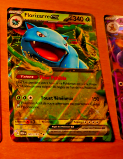 POKEMON CARD HOLO CARTE Florizarre ex 003/165 151 MEW NM 2023 - Image 1