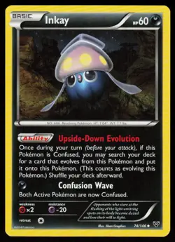 Inkay 74/146 Uncommon XY Pokemon Near Mint - Image 1