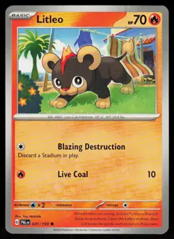 Litleo 031/193 Common Paldea Evolved Pokemon Near Mint - Image 1