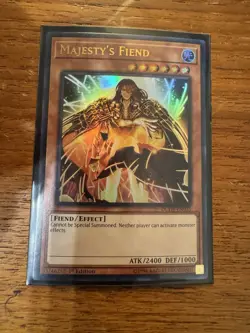 ( MAJESTY'S FIEND ) Ultra Rare - DUDE-EN035 - 1st NM - Yu-Gi-Oh Duel Devastator - Image 1