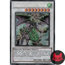 Yugioh Dragunity Knight - Barcha HA04-EN059 Secret Rare NM - Image 1