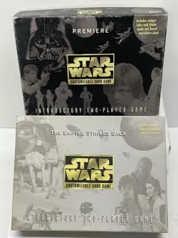 Vtg 1995 Star Wars Customizable Card Game RPG Premiere & Empire w/200+ Extra 🔥 73000403607 - Image 1