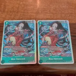 One Piece TCG English OP16-032 Boa Hancock SR Foil x2 NM - Image 1