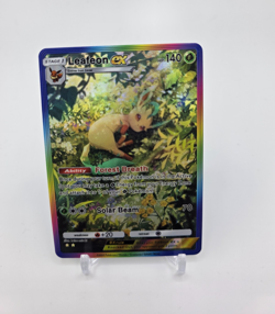 Custom Textured Foil Holo LEAFEON Card LEAFEON Rainbow READ DESCRIPTION BELOW - Image 1