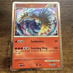 Pokemon Ho-Oh Shiny Holo Rare Card SL5 Call of Legends 100 HP Basic 2011 - Image 1