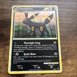 Pokemon Umbreon Holo Card2010 Nintendo Darkness Type English TCG - Image 1