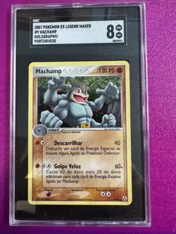 Machamp Holo 9/92 EX Legend Maker 2006 Portuguese Pokemon Card SGC 8 - Image 1