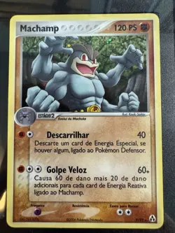 Machamp Holo 9/92 EX Legend Maker 2006 Portuguese Pokemon Card SGC 8 - Image 3