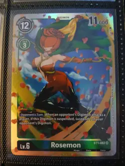 Digimon Card Game English TCG - Rosemon - BT1-082 - Super Rare - Image 1