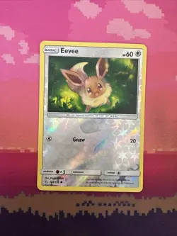 Pokemon Card Eevee Ultra Prism Reverse Holo 104/156 Near Mint - Image 1
