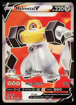Melmetal V 075/078 Ultra Rare Pokemon GO Pokemon Card - Image 1