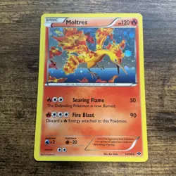 Moltres 14/99 Next Destinies Holo Rare Pokemon Card TCG LP+ - Image 1