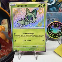 Pokemon Sprigatito 076 SV Scarlet & Violet Promo Holo Card NM Condition - Image 1