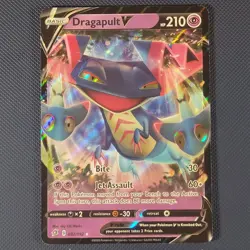 Dragapult V 092/192 - Rebel Clash - Rare Holo V Pokemon Card - NM - Image 1
