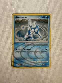 Arceus AR4 Arceus Holo Rare Pokemon Card 90 HP Fastwave English 2009 - Image 1