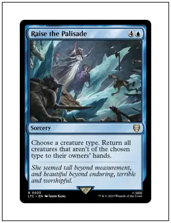 1x Raise the Palisade, Lord of the Rings Commander, Magic MTG NM - Image 1