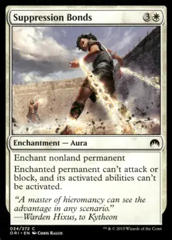 Suppression Bonds 034/272 Magic Origins MTG Magic the Gathering card - Image 1