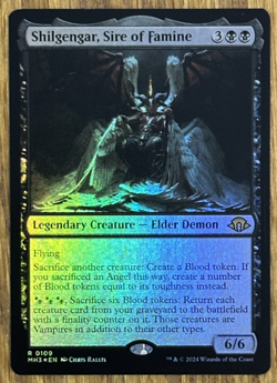 MTG Modern Horizons 3, Shilgengar, Sire of Famine - Foil - Image 1