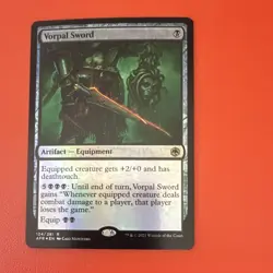 Wizards of the Coast MTG Vorpal Sword AFR 124/281 Rare Regular EN 2021 - Image 1