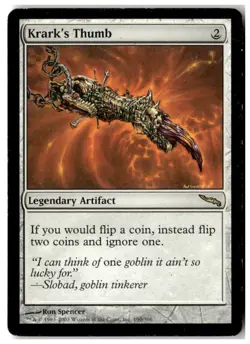 MTG Krark's Thumb - Mirrodin Heavily Played English - Image 1