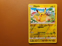 Pikachu 30/111 Sm-Crimson Invasion Reverse Holo Pokemon TCG NM - Image 1