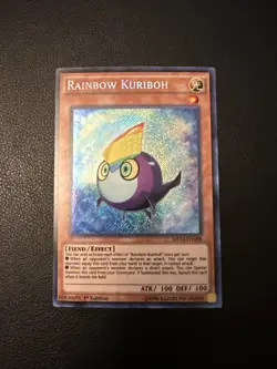 Yugioh Rainbow Kuriboh MP14-EN188 Secret Rare 1st Edition NM - Image 1